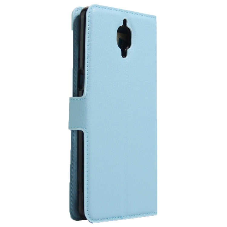 For OnePlus Three Litchi Texture Horizontal Flip Leather Case with Magnetic Buckle & Holder & Card Slots & Wallet
