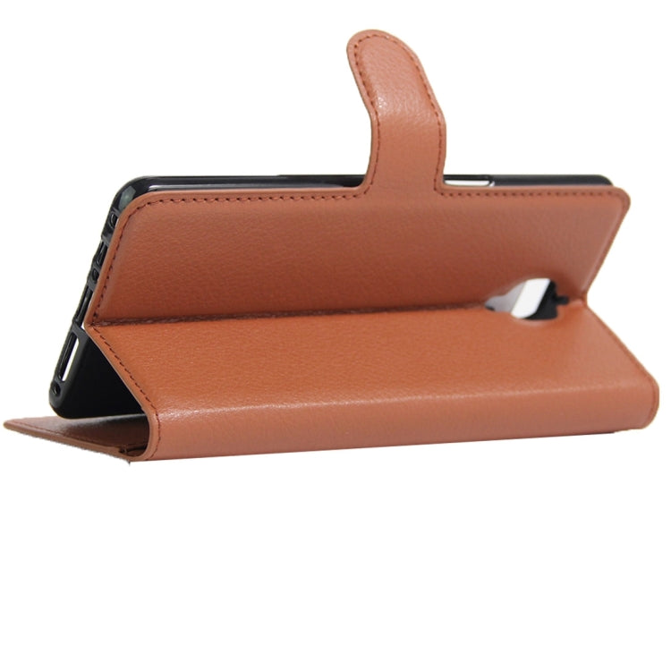 For OnePlus Three Litchi Texture Horizontal Flip Leather Case with Magnetic Buckle & Holder & Card Slots & Wallet