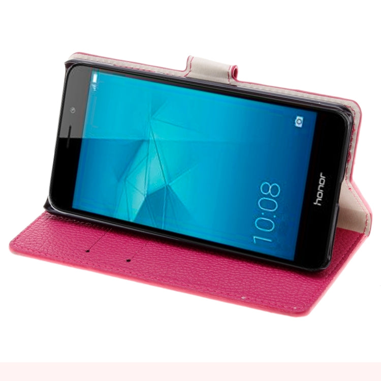 For Huawei Honor 5c Litchi Texture Horizontal Flip Leather Case with Holder & Card Slots & Wallet