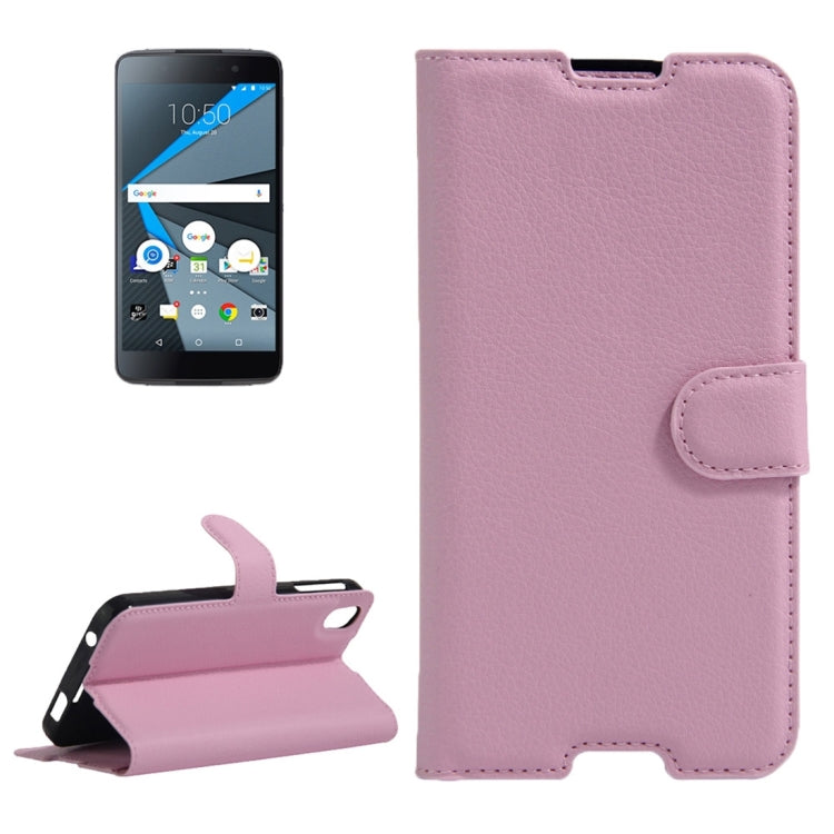 For BlackBerry DTEK50 & Alcatel Idol 4 Litchi Texture Horizontal Flip Leather Case with Magnetic Buckle & Holder & Card Slots & Wallet