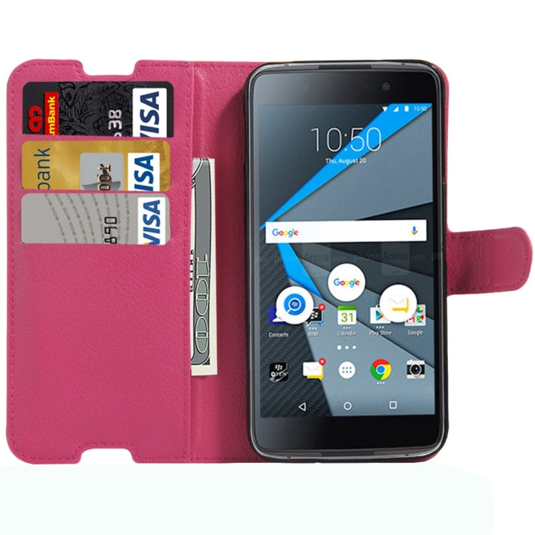 For BlackBerry DTEK50 & Alcatel Idol 4 Litchi Texture Horizontal Flip Leather Case with Magnetic Buckle & Holder & Card Slots & Wallet