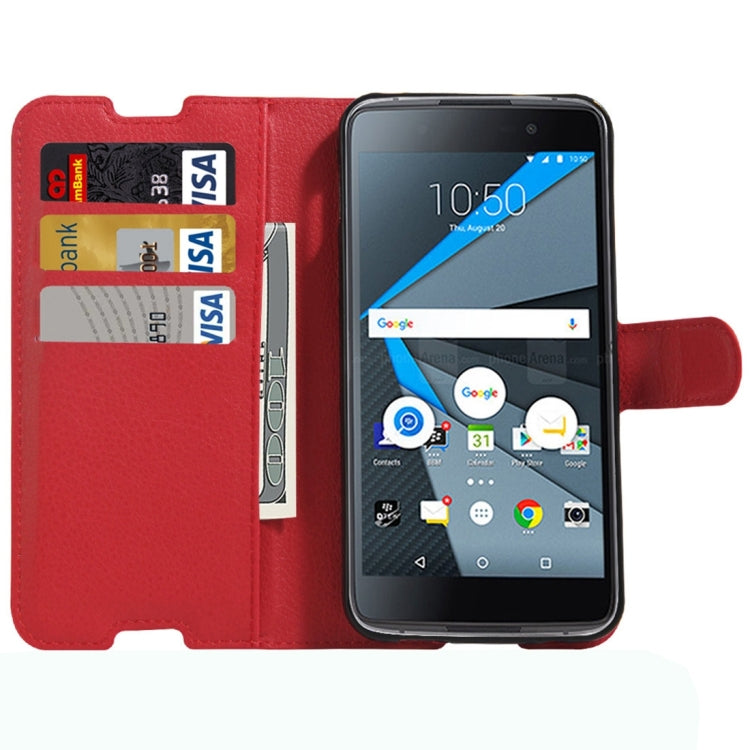 For BlackBerry DTEK50 & Alcatel Idol 4 Litchi Texture Horizontal Flip Leather Case with Magnetic Buckle & Holder & Card Slots & Wallet