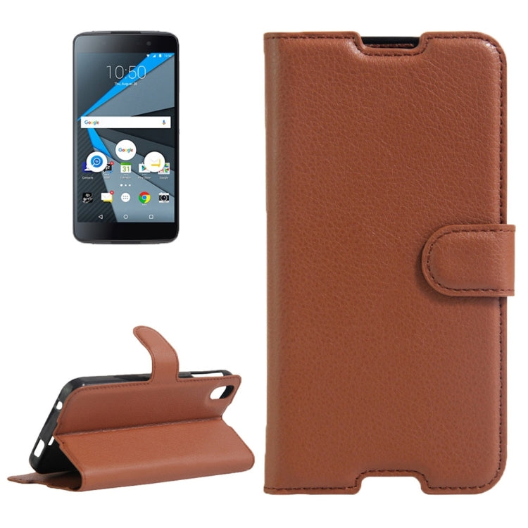 For BlackBerry DTEK50 & Alcatel Idol 4 Litchi Texture Horizontal Flip Leather Case with Magnetic Buckle & Holder & Card Slots & Wallet