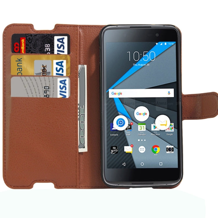 For BlackBerry DTEK50 & Alcatel Idol 4 Litchi Texture Horizontal Flip Leather Case with Magnetic Buckle & Holder & Card Slots & Wallet