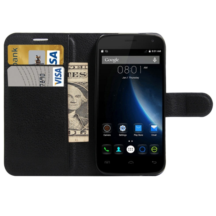 For DOOGEE X3 Litchi Texture Horizontal Flip Leather Case with Magnetic Buckle & Holder & Card Slots & Wallet