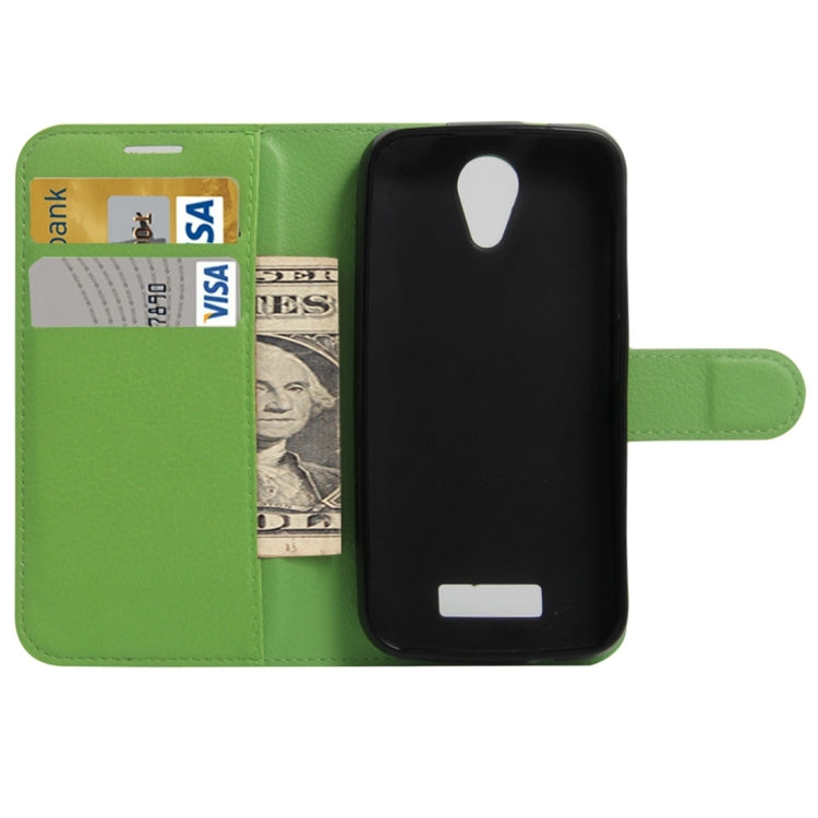 For DOOGEE X3 Litchi Texture Horizontal Flip Leather Case with Magnetic Buckle & Holder & Card Slots & Wallet