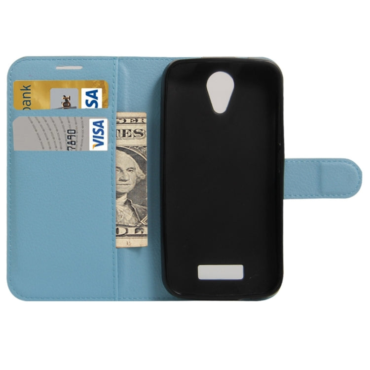 For DOOGEE X3 Litchi Texture Horizontal Flip Leather Case with Magnetic Buckle & Holder & Card Slots & Wallet