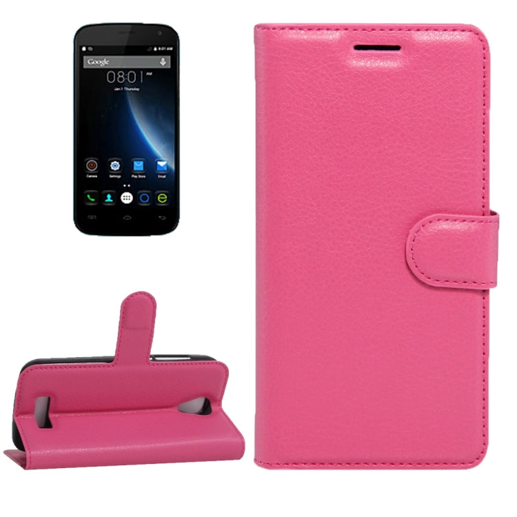 For DOOGEE X3 Litchi Texture Horizontal Flip Leather Case with Magnetic Buckle & Holder & Card Slots & Wallet