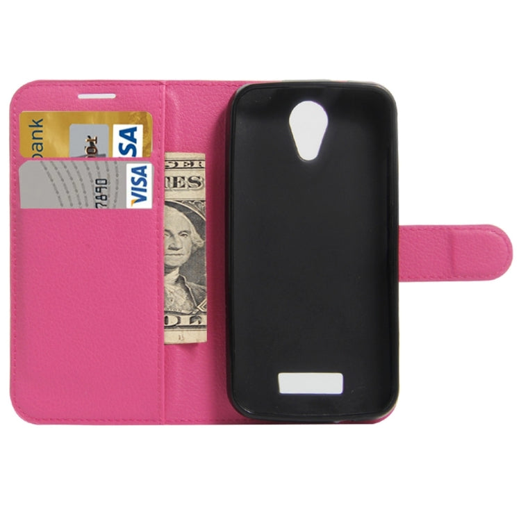 For DOOGEE X3 Litchi Texture Horizontal Flip Leather Case with Magnetic Buckle & Holder & Card Slots & Wallet