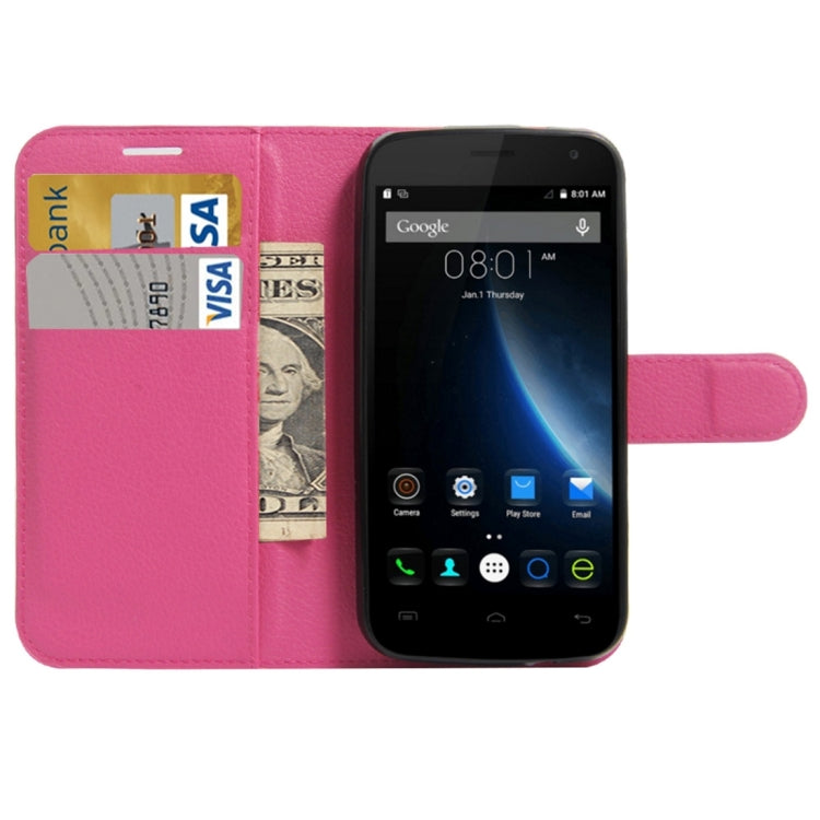 For DOOGEE X3 Litchi Texture Horizontal Flip Leather Case with Magnetic Buckle & Holder & Card Slots & Wallet