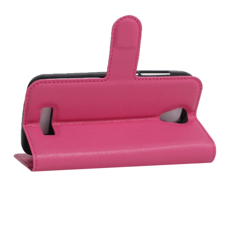 For DOOGEE X3 Litchi Texture Horizontal Flip Leather Case with Magnetic Buckle & Holder & Card Slots & Wallet