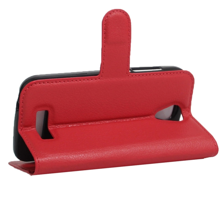 For DOOGEE X3 Litchi Texture Horizontal Flip Leather Case with Magnetic Buckle & Holder & Card Slots & Wallet