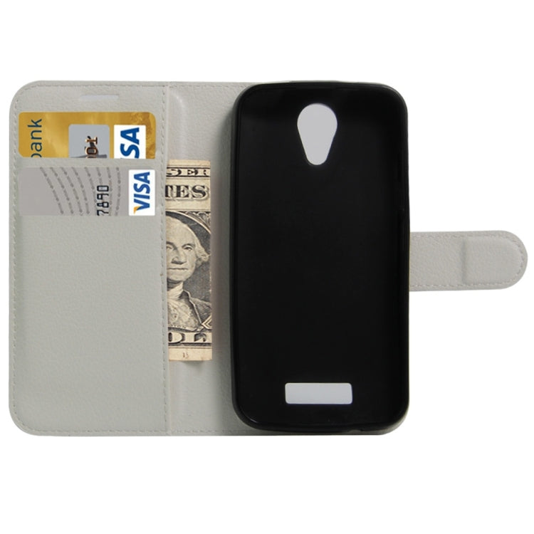 For DOOGEE X3 Litchi Texture Horizontal Flip Leather Case with Magnetic Buckle & Holder & Card Slots & Wallet