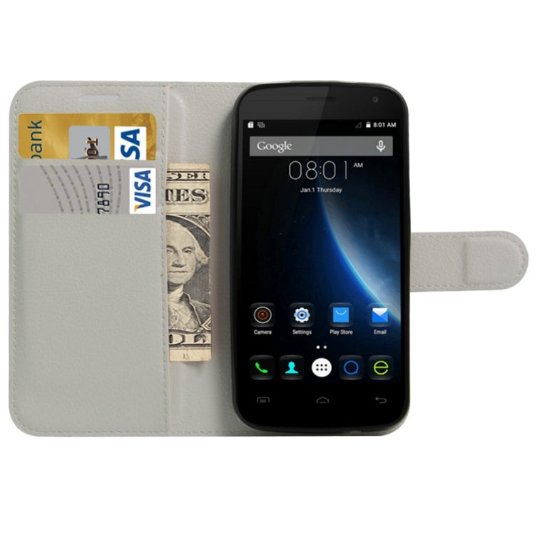 For DOOGEE X3 Litchi Texture Horizontal Flip Leather Case with Magnetic Buckle & Holder & Card Slots & Wallet