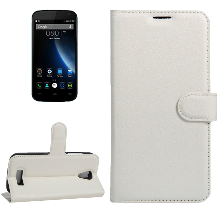 For DOOGEE X3 Litchi Texture Horizontal Flip Leather Case with Magnetic Buckle & Holder & Card Slots & Wallet