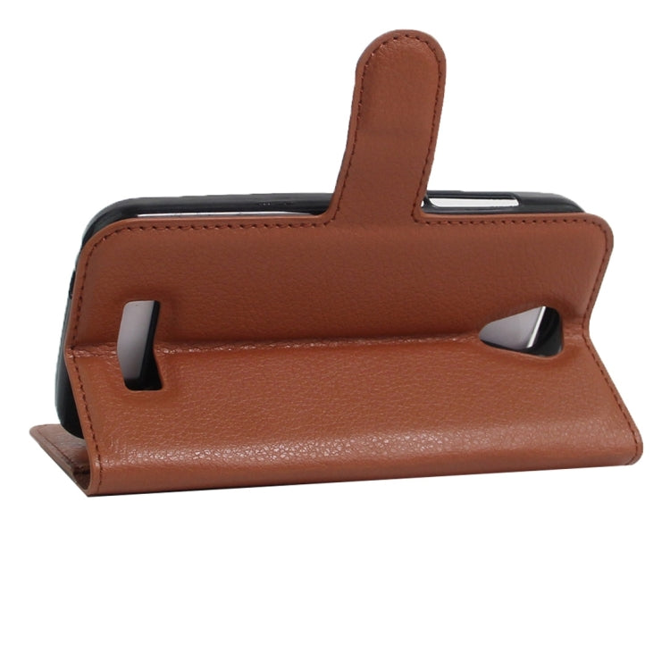 For DOOGEE X3 Litchi Texture Horizontal Flip Leather Case with Magnetic Buckle & Holder & Card Slots & Wallet