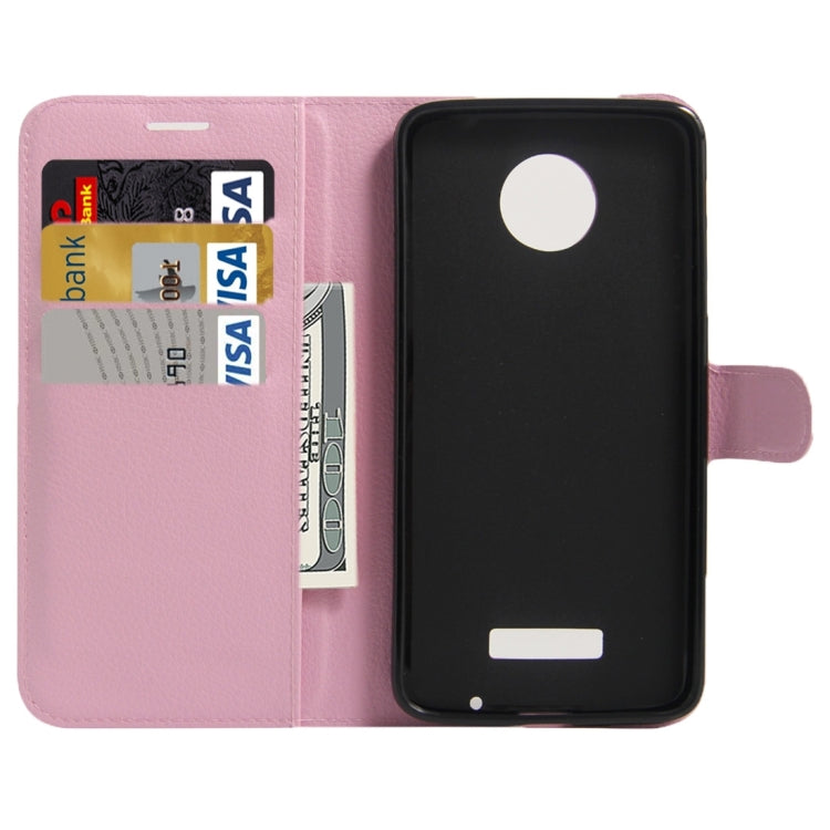 For Motorola Moto Z Force Litchi Texture Horizontal Flip Leather Case with Magnetic Buckle & Holder & Card Slots & Wallet