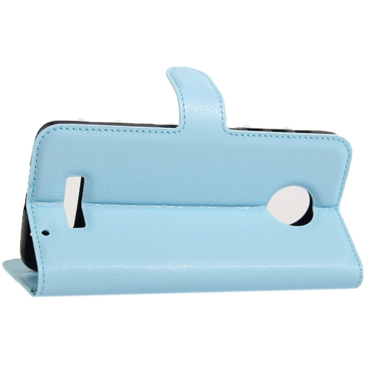 For Motorola Moto Z Force Litchi Texture Horizontal Flip Leather Case with Magnetic Buckle & Holder & Card Slots & Wallet