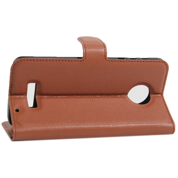 For Motorola Moto Z Force Litchi Texture Horizontal Flip Leather Case with Magnetic Buckle & Holder & Card Slots & Wallet