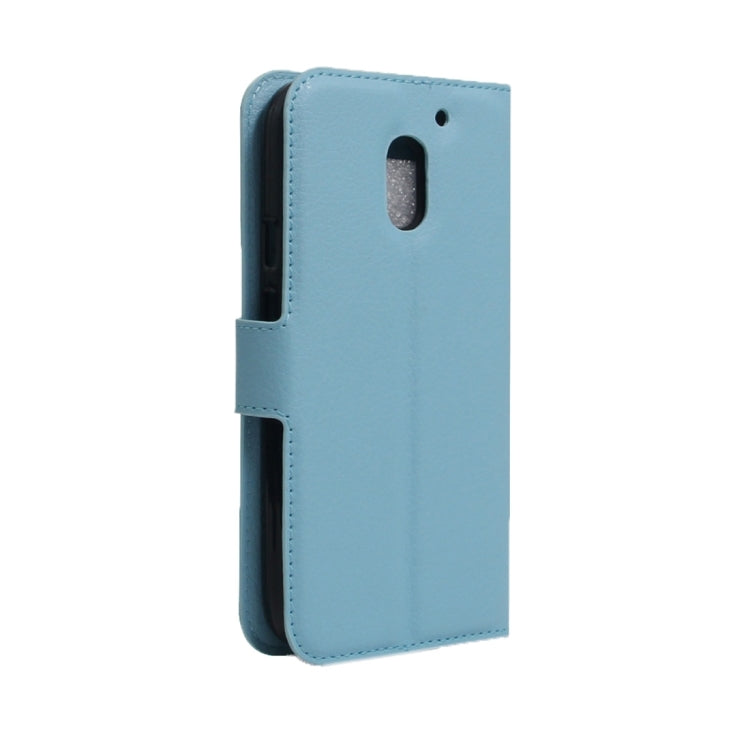 For Motorola Moto E (3rd Gen) Litchi Texture Horizontal Flip Leather Case with Magnetic Buckle & Holder & Card Slots & Wallet
