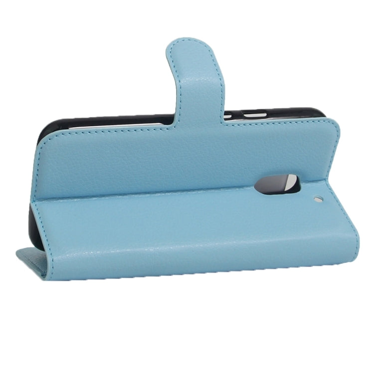 For Motorola Moto E (3rd Gen) Litchi Texture Horizontal Flip Leather Case with Magnetic Buckle & Holder & Card Slots & Wallet