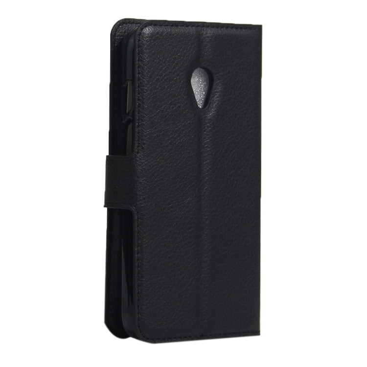 For Vodafone Smart Turbo 7 Litchi Texture Horizontal Flip Leather Case with Magnetic Buckle & Holder & Card Slots & Wallet