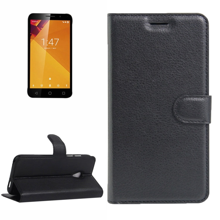 For Vodafone Smart Turbo 7 Litchi Texture Horizontal Flip Leather Case with Magnetic Buckle & Holder & Card Slots & Wallet