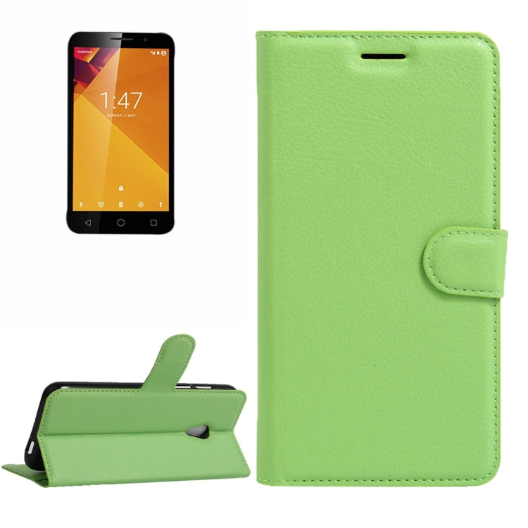 For Vodafone Smart Turbo 7 Litchi Texture Horizontal Flip Leather Case with Magnetic Buckle & Holder & Card Slots & Wallet