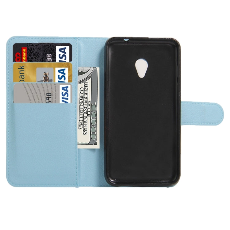 For Vodafone Smart Turbo 7 Litchi Texture Horizontal Flip Leather Case with Magnetic Buckle & Holder & Card Slots & Wallet