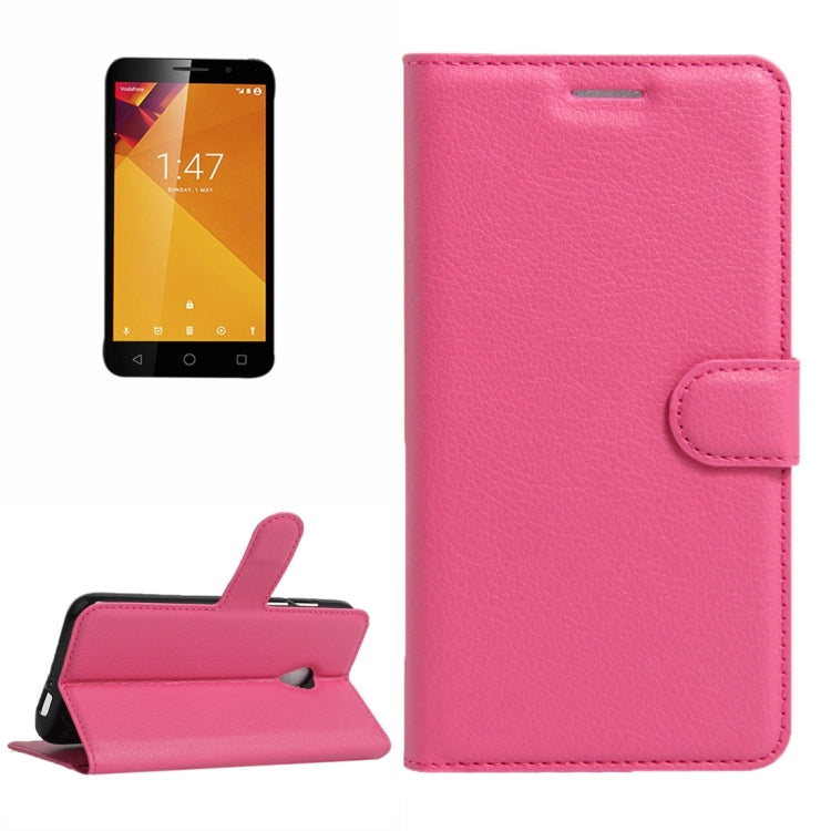 For Vodafone Smart Turbo 7 Litchi Texture Horizontal Flip Leather Case with Magnetic Buckle & Holder & Card Slots & Wallet
