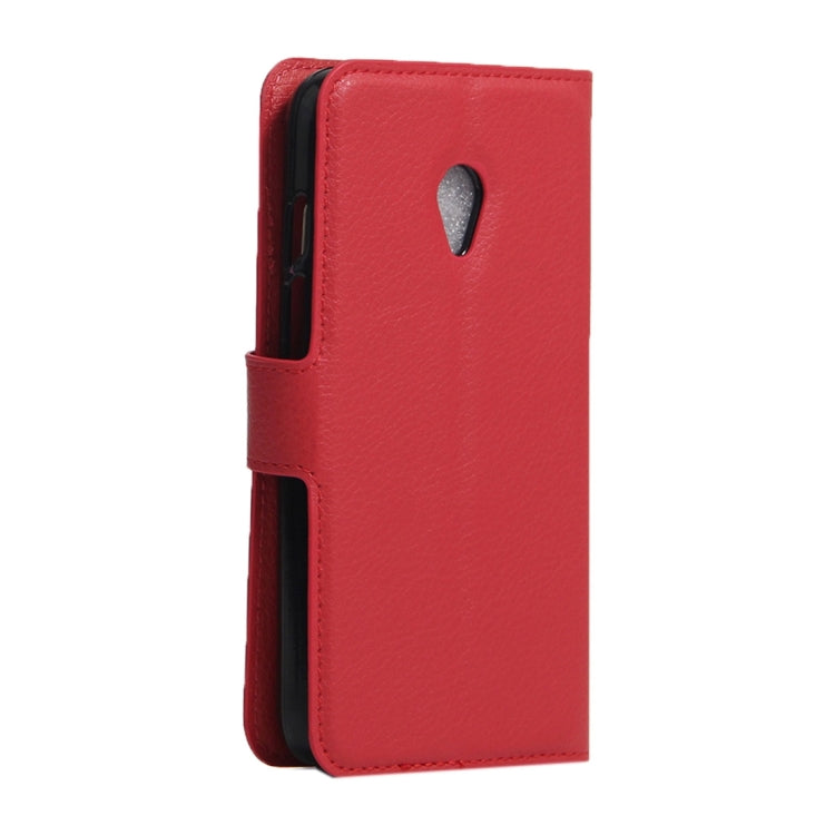 For Vodafone Smart Turbo 7 Litchi Texture Horizontal Flip Leather Case with Magnetic Buckle & Holder & Card Slots & Wallet