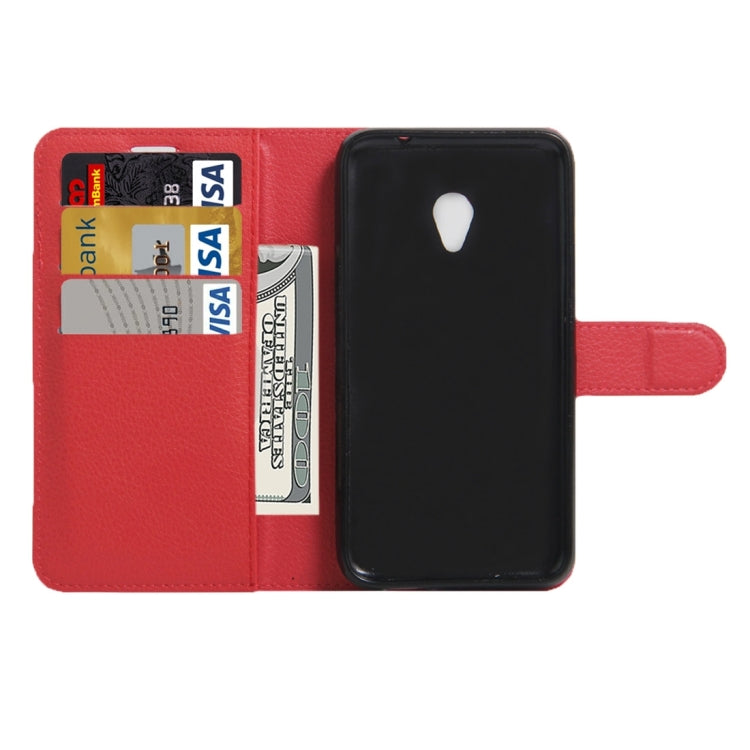 For Vodafone Smart Turbo 7 Litchi Texture Horizontal Flip Leather Case with Magnetic Buckle & Holder & Card Slots & Wallet