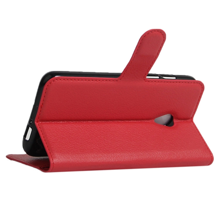 For Vodafone Smart Turbo 7 Litchi Texture Horizontal Flip Leather Case with Magnetic Buckle & Holder & Card Slots & Wallet