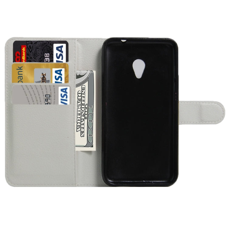 For Vodafone Smart Turbo 7 Litchi Texture Horizontal Flip Leather Case with Magnetic Buckle & Holder & Card Slots & Wallet