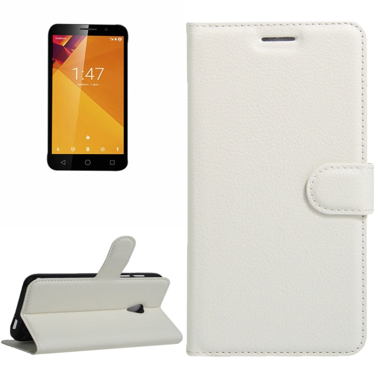 For Vodafone Smart Turbo 7 Litchi Texture Horizontal Flip Leather Case with Magnetic Buckle & Holder & Card Slots & Wallet