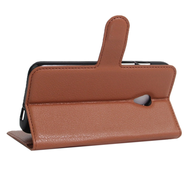 For Vodafone Smart Turbo 7 Litchi Texture Horizontal Flip Leather Case with Magnetic Buckle & Holder & Card Slots & Wallet