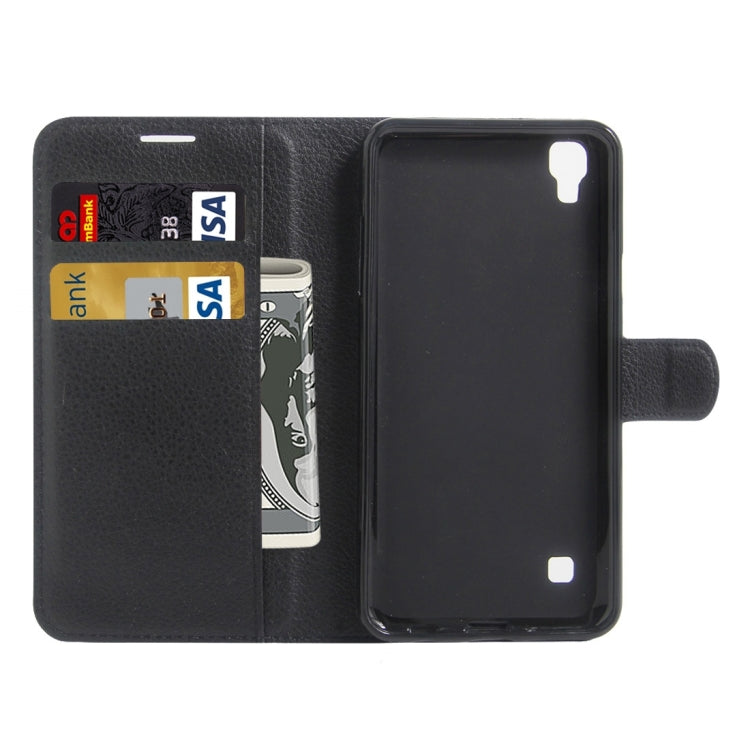 For LG X Skin / X Style Litchi Texture Horizontal Flip Leather Case with Magnetic Buckle & Holder & Card Slots & Wallet