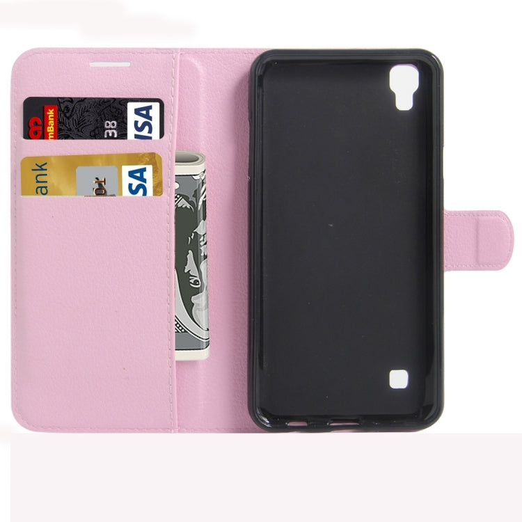 For LG X Skin / X Style Litchi Texture Horizontal Flip Leather Case with Magnetic Buckle & Holder & Card Slots & Wallet