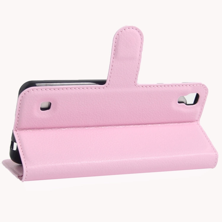 For LG X Skin / X Style Litchi Texture Horizontal Flip Leather Case with Magnetic Buckle & Holder & Card Slots & Wallet