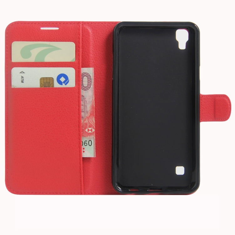 For LG X Skin / X Style Litchi Texture Horizontal Flip Leather Case with Magnetic Buckle & Holder & Card Slots & Wallet
