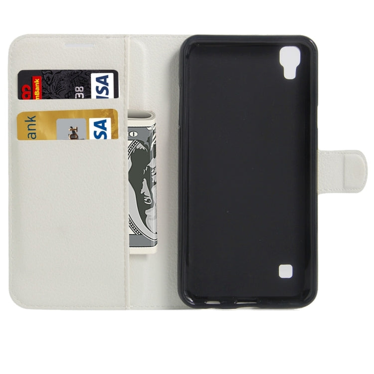 For LG X Skin / X Style Litchi Texture Horizontal Flip Leather Case with Magnetic Buckle & Holder & Card Slots & Wallet