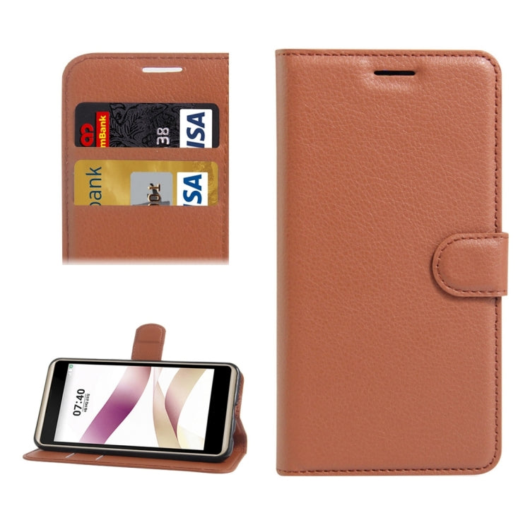 For LG X Skin / X Style Litchi Texture Horizontal Flip Leather Case with Magnetic Buckle & Holder & Card Slots & Wallet