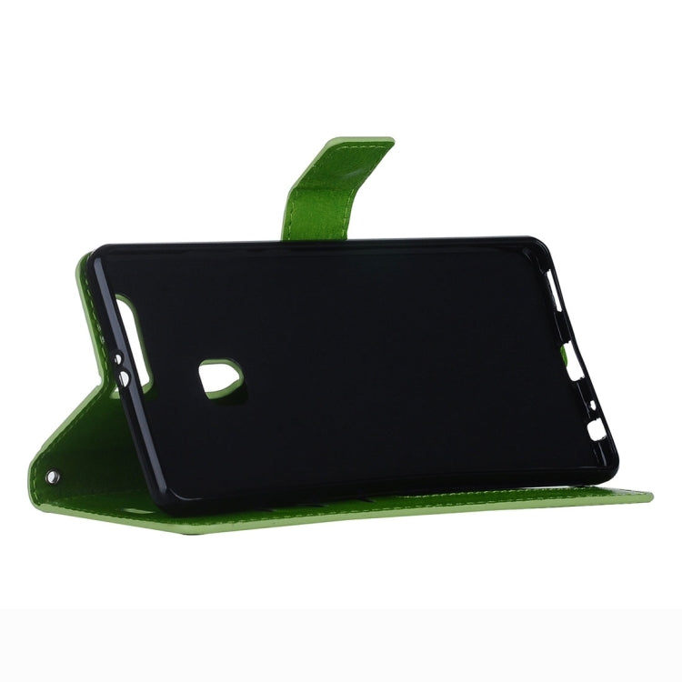 For Huawei P9 Plus Crazy Horse Texture Horizontal Flip PU Leather Protective Case with Holder & Card Slots & Wallet & Photo Frame