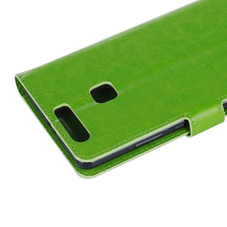 For Huawei P9 Plus Crazy Horse Texture Horizontal Flip PU Leather Protective Case with Holder & Card Slots & Wallet & Photo Frame