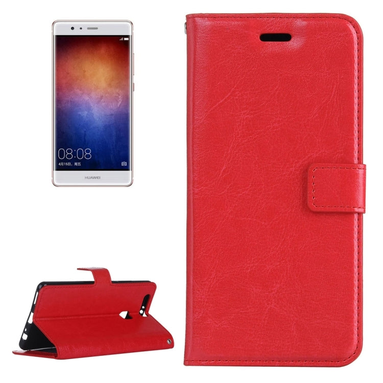 For Huawei P9 Plus Crazy Horse Texture Horizontal Flip PU Leather Protective Case with Holder & Card Slots & Wallet & Photo Frame