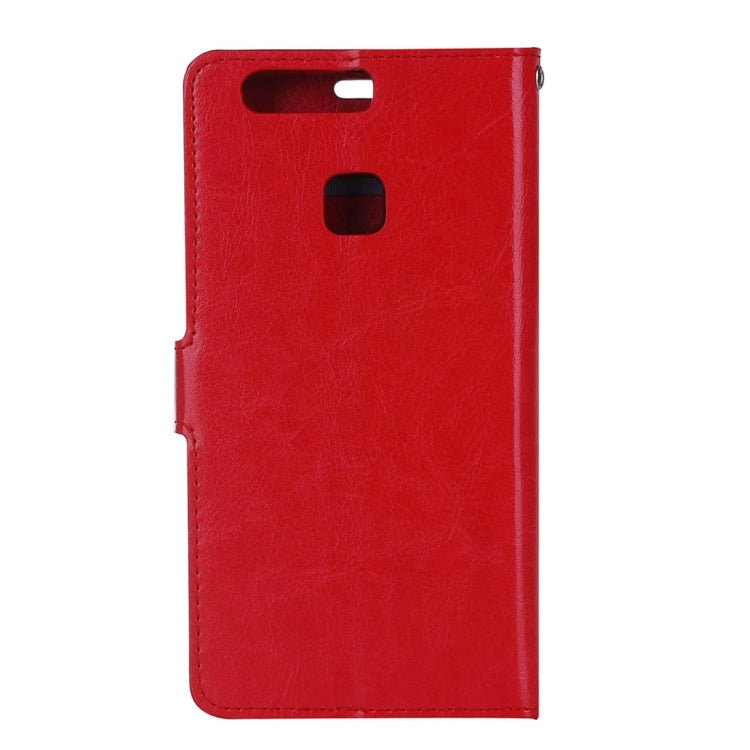 For Huawei P9 Plus Crazy Horse Texture Horizontal Flip PU Leather Protective Case with Holder & Card Slots & Wallet & Photo Frame