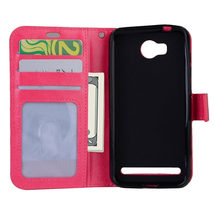 For Huawei Y3 II Crazy Horse Texture Horizontal Flip PU Leather Protective Case with Holder & Card Slots & Wallet & Photo Frame