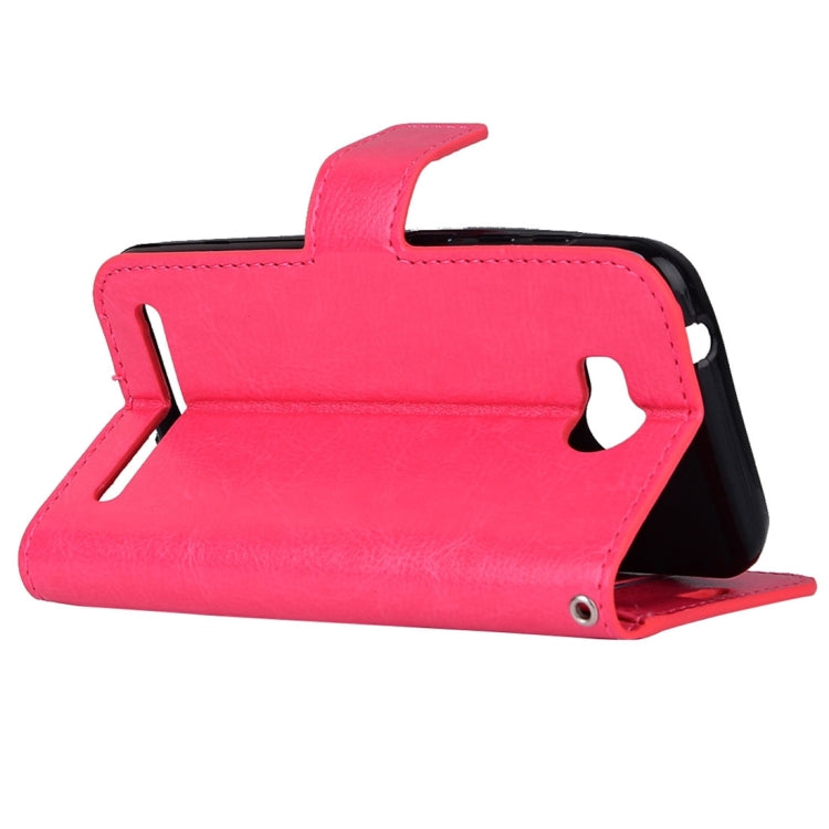 For Huawei Y3 II Crazy Horse Texture Horizontal Flip PU Leather Protective Case with Holder & Card Slots & Wallet & Photo Frame