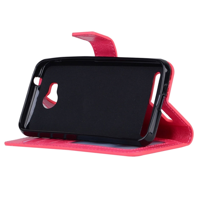 For Huawei Y3 II Crazy Horse Texture Horizontal Flip PU Leather Protective Case with Holder & Card Slots & Wallet & Photo Frame