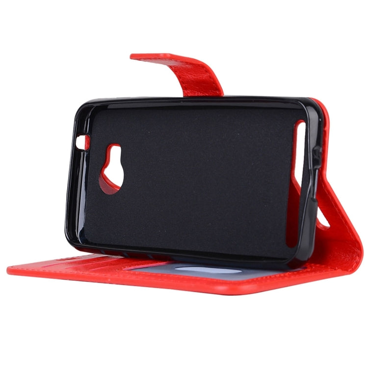 For Huawei Y3 II Crazy Horse Texture Horizontal Flip PU Leather Protective Case with Holder & Card Slots & Wallet & Photo Frame